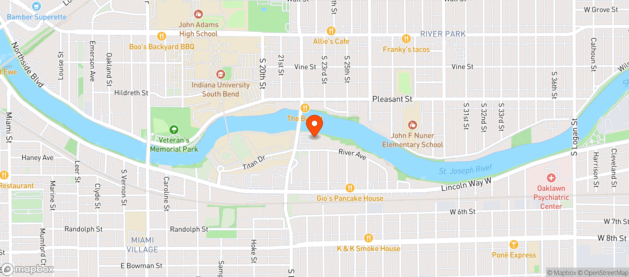 Map showing Martins Supermarket #2304