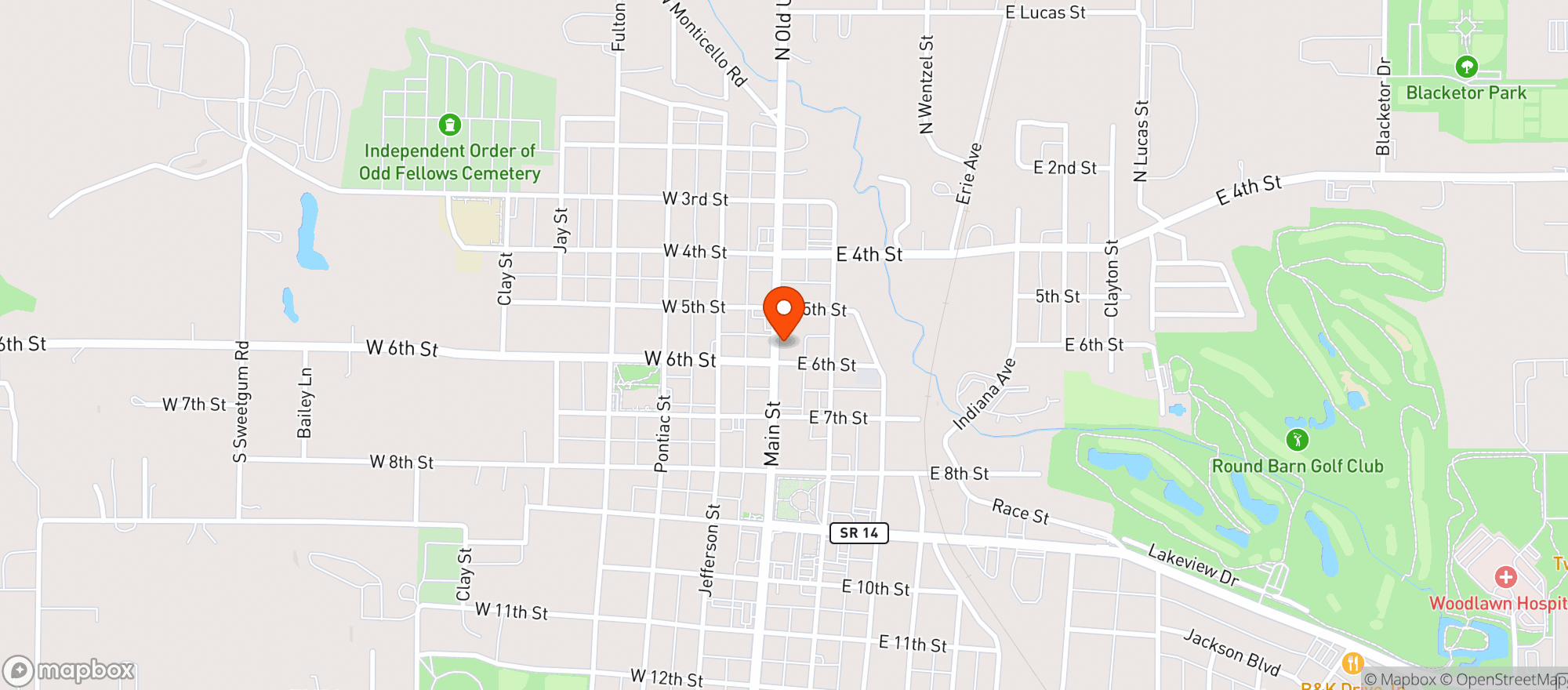 Map showing Uncorked
