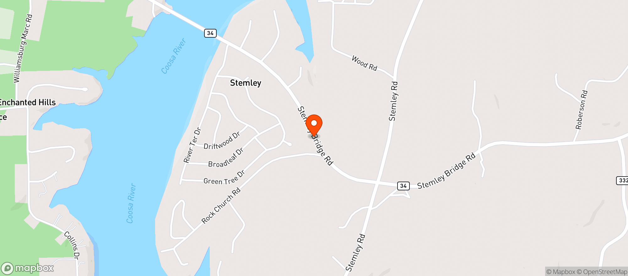 Map showing Ccs Tobacco & Package Store