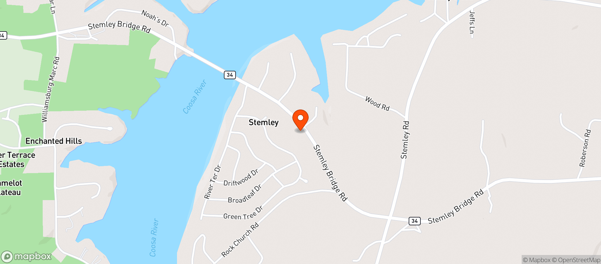 Map showing CC S TOBACCO & PACKAGE ST