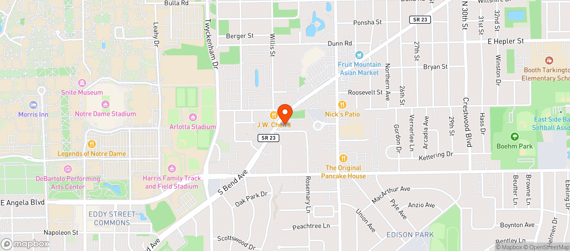 Map showing Blarney Stone Wine & Spirit