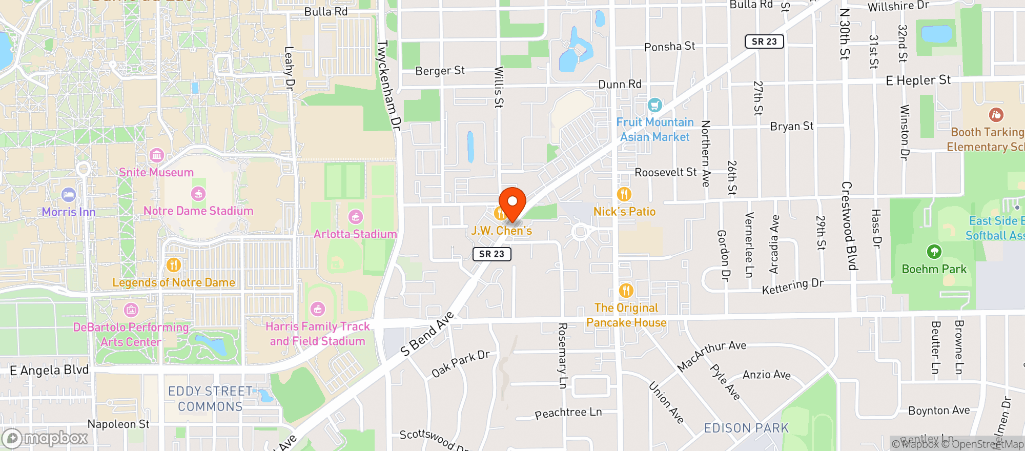 Map showing BLARNEY STONE WINE & SPIRITS