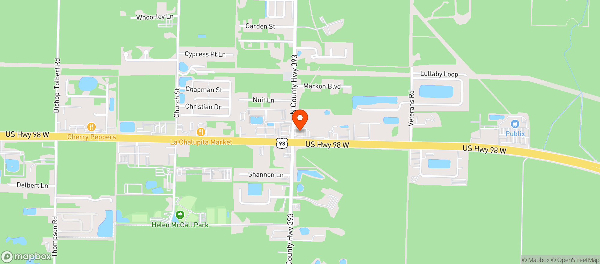 Map showing Mapco #435