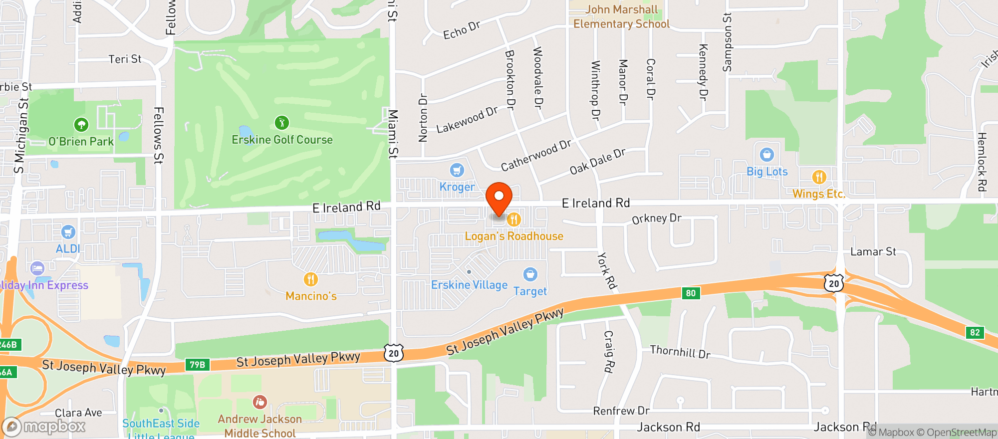 Map showing Gnc