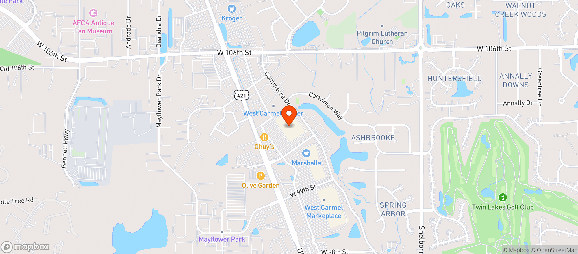 Map showing Target