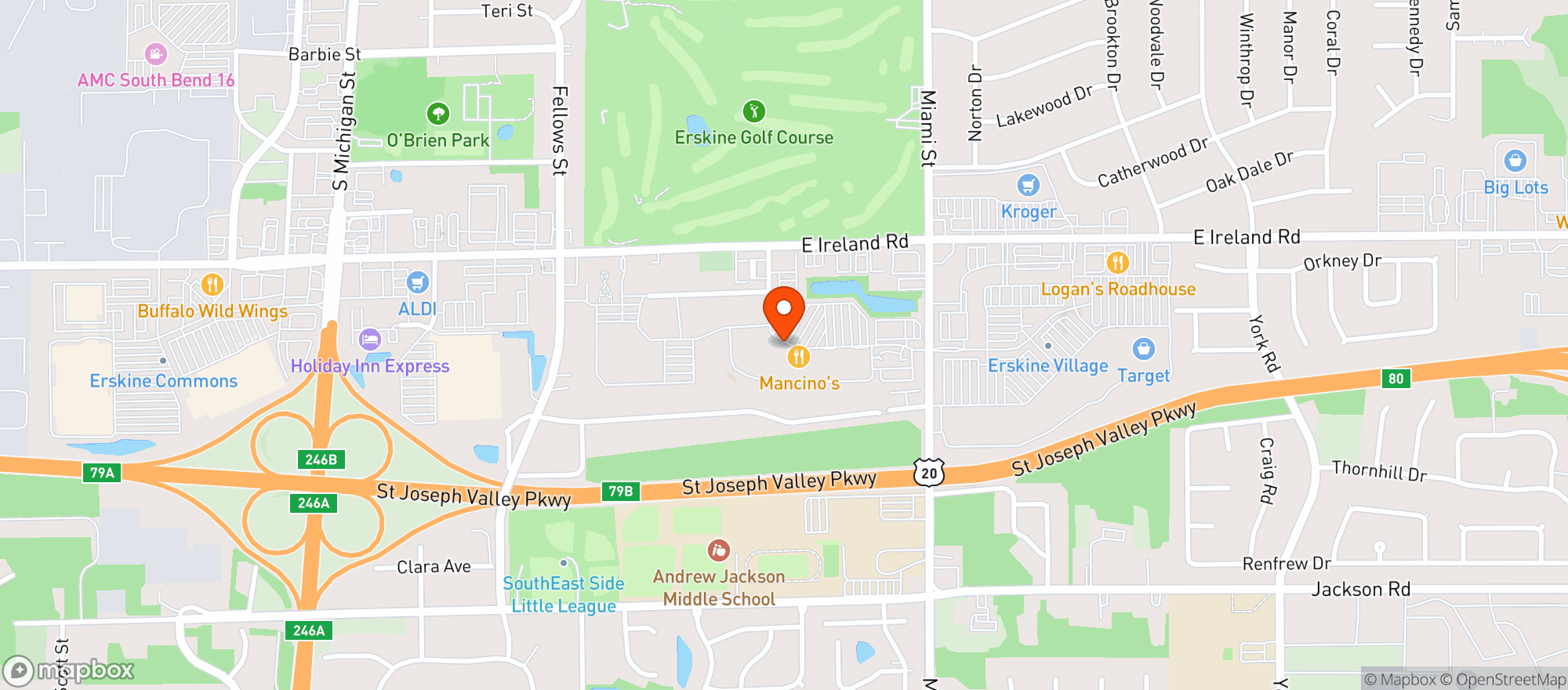 Map showing Martins Supermarket