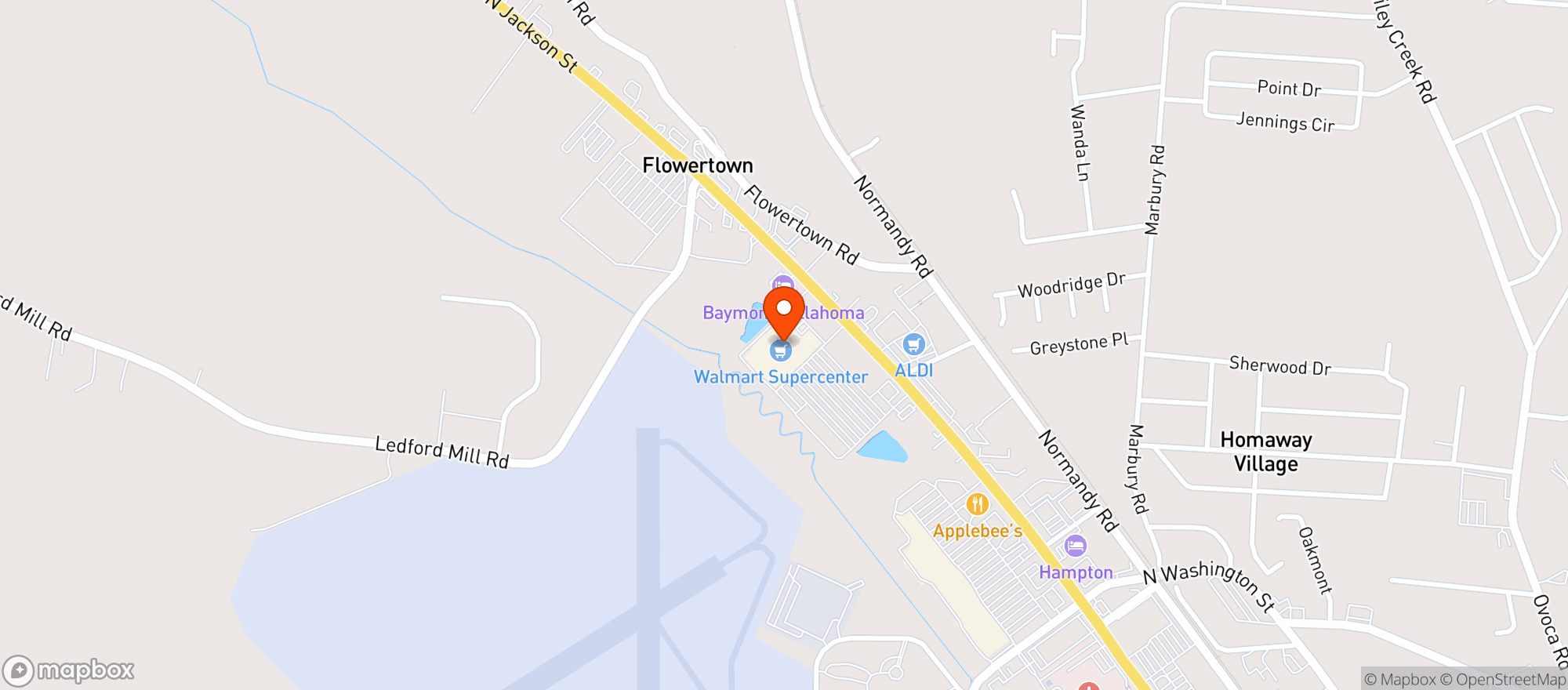 Map showing Gnc - 3865 - Commerce Central S.C