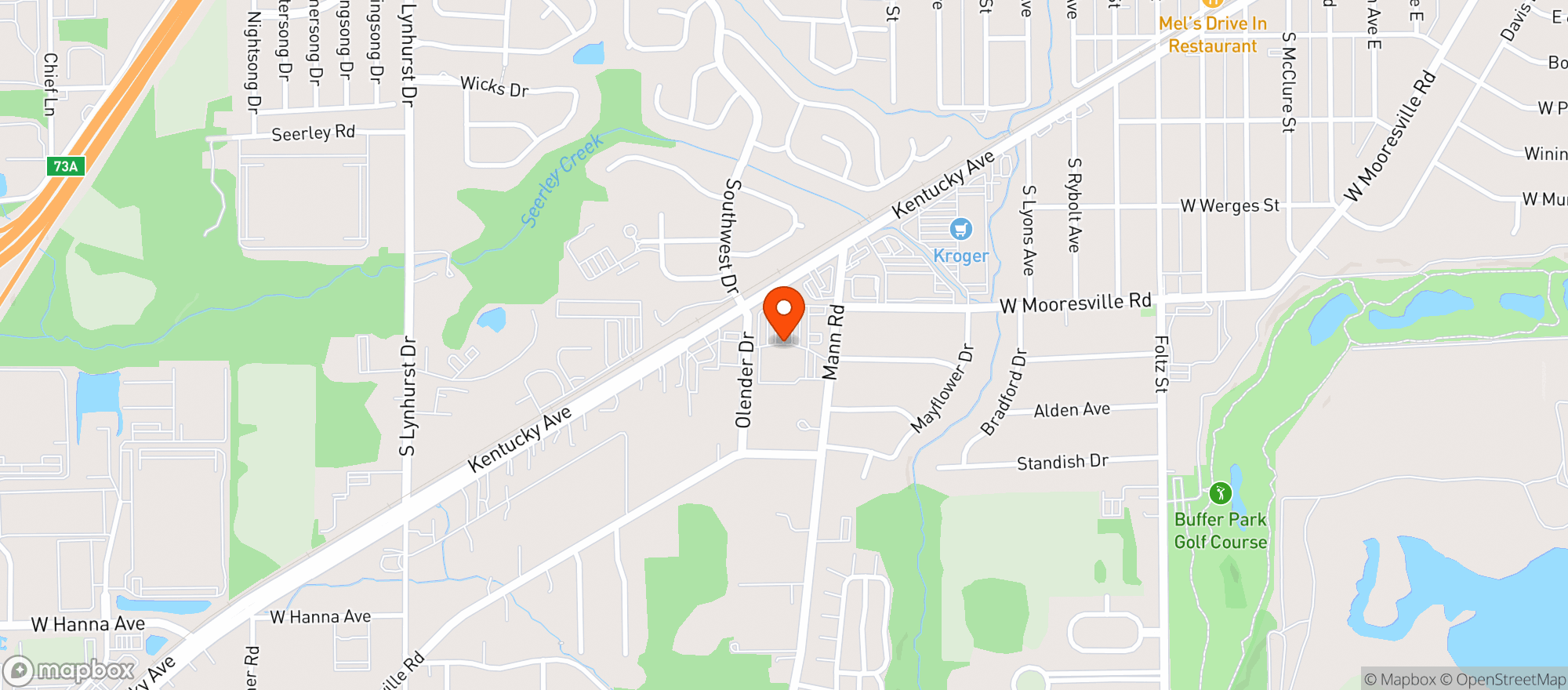 Map showing Mars Hill Liquors