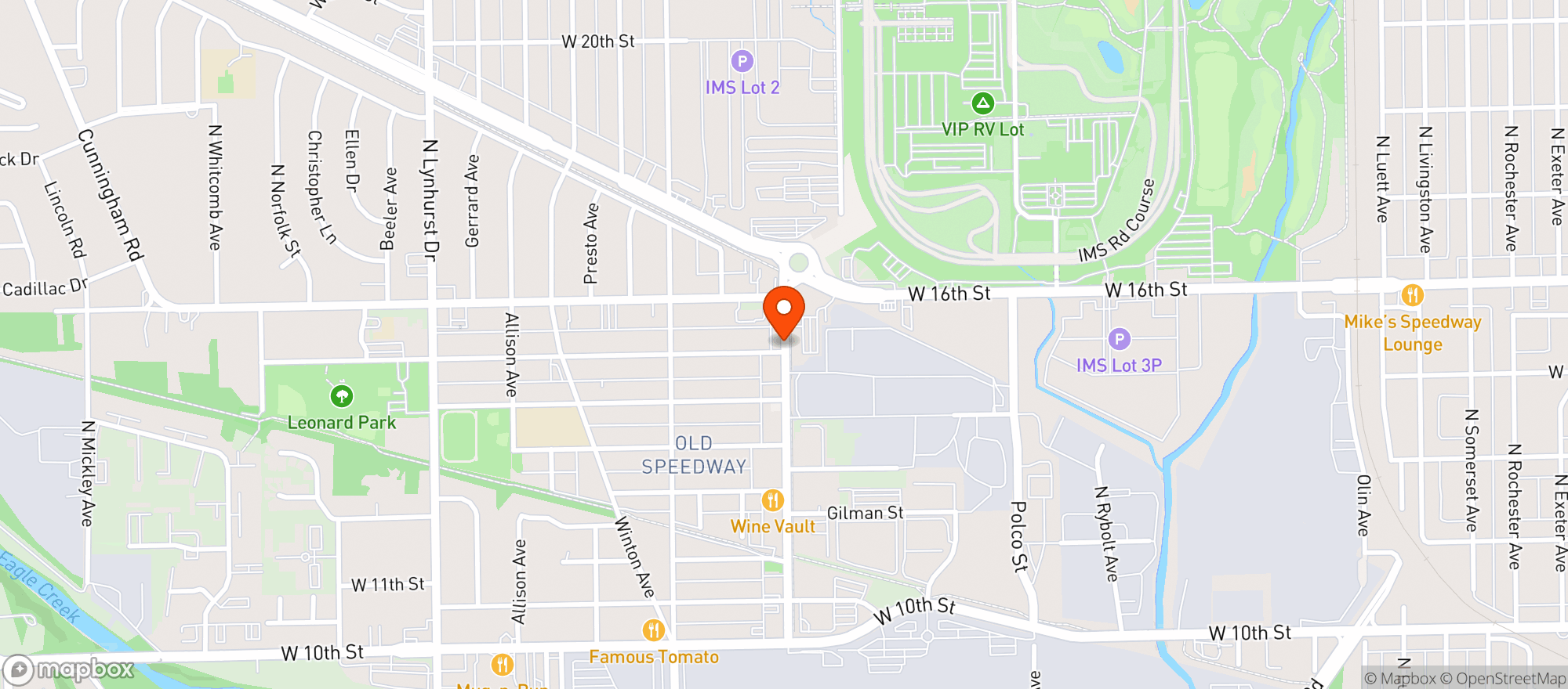 Map showing Tacos & Tequila On Main