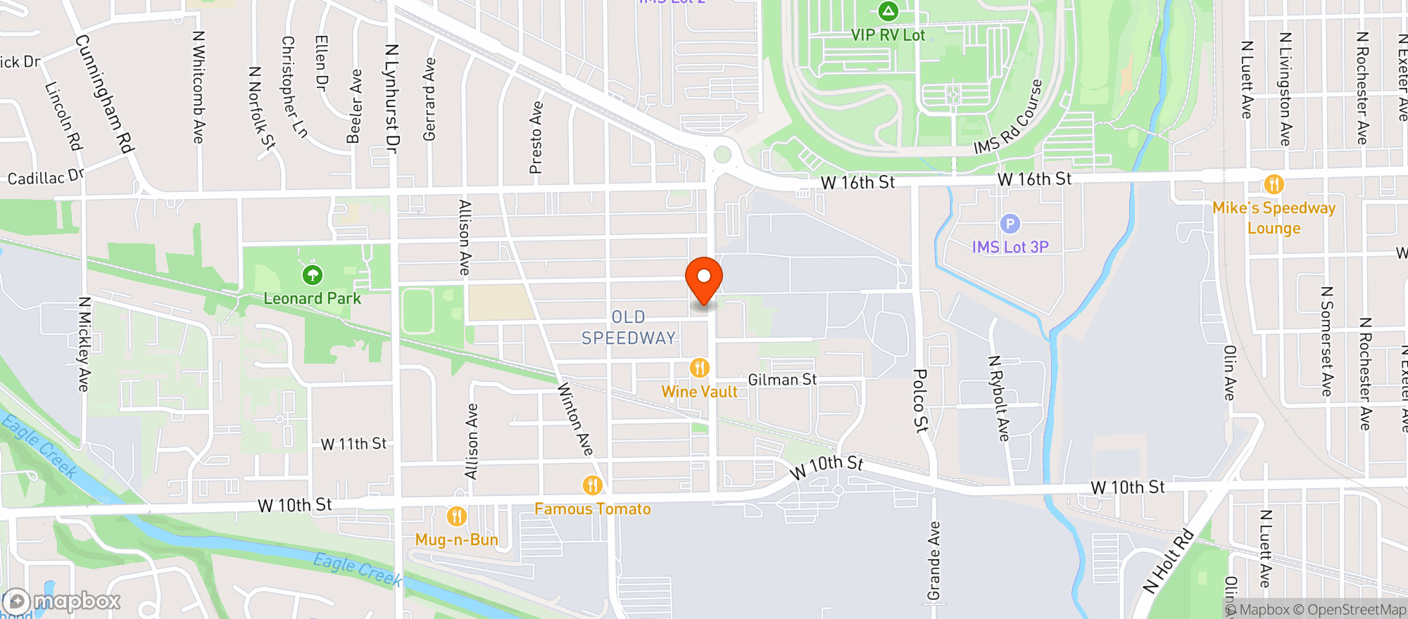 Map showing The Bev Shop By Big Red