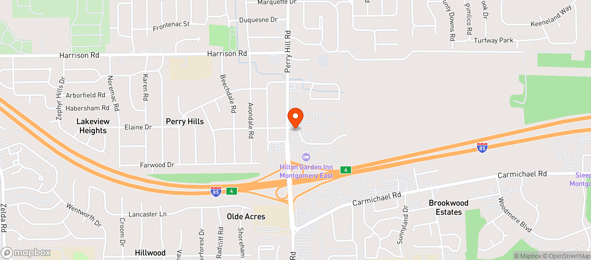 Map showing Kwik Shop #130