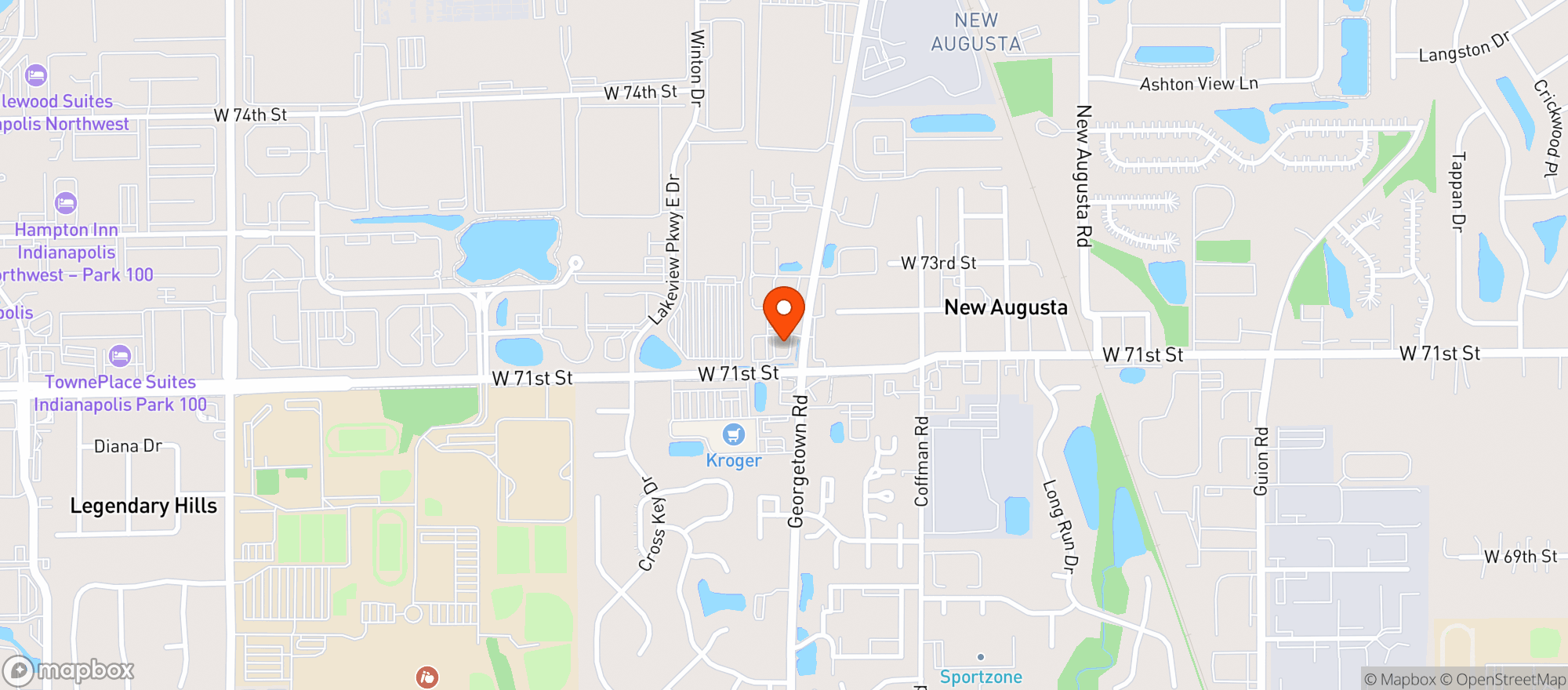 Map showing Crown Liquors #5>clsd