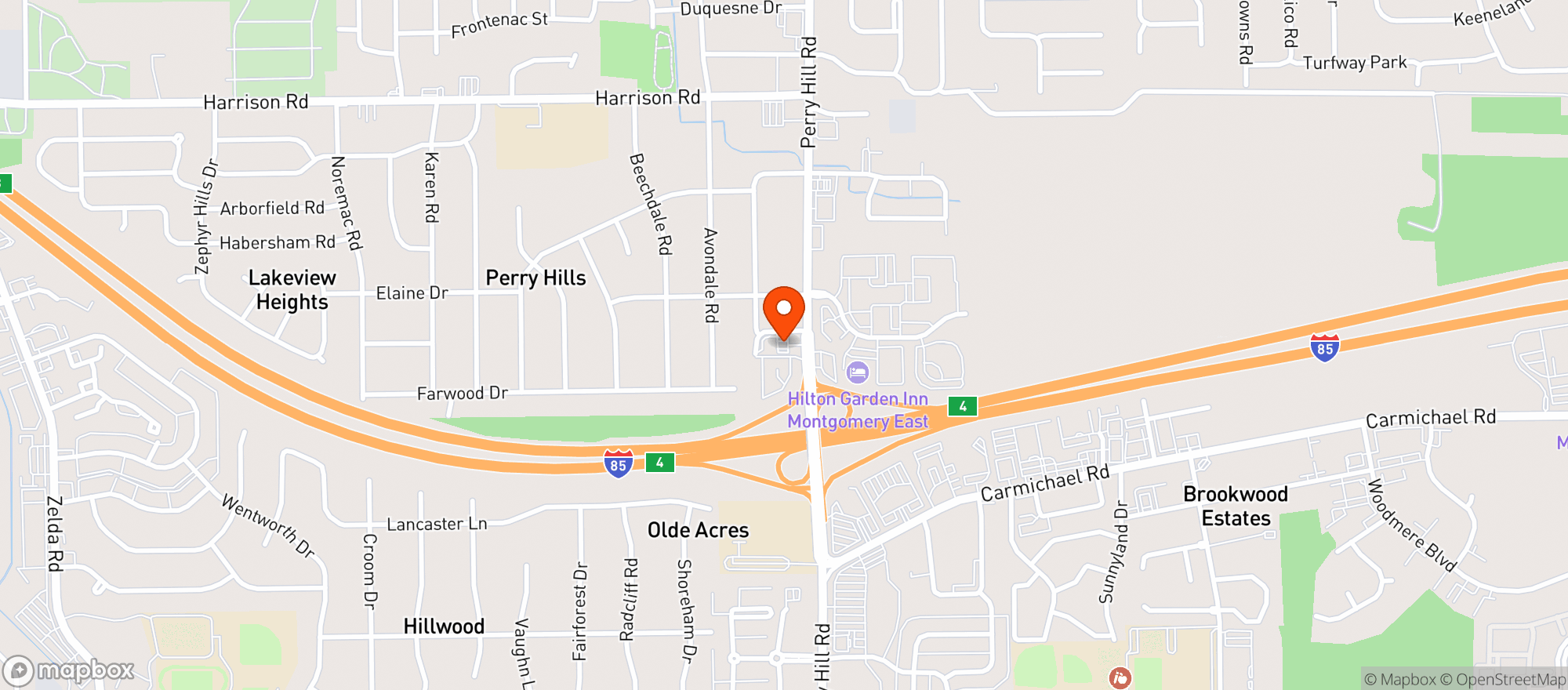 Map showing Circle K