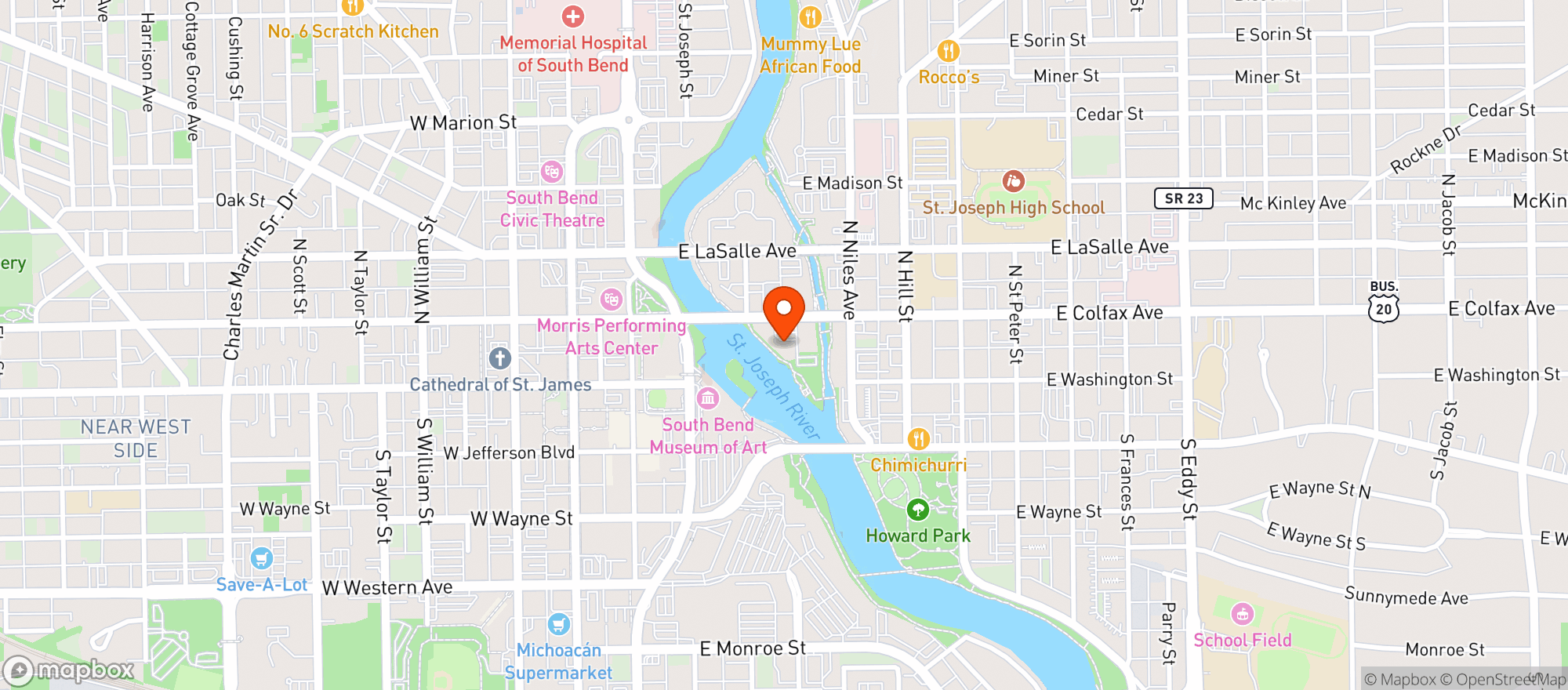 Map showing Cascade