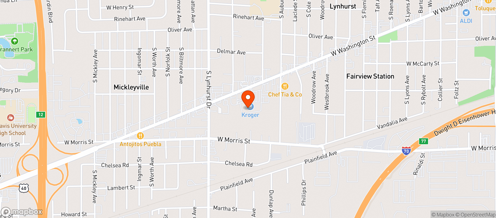 Map showing Central (021) - 00066 - Westgate Plaza