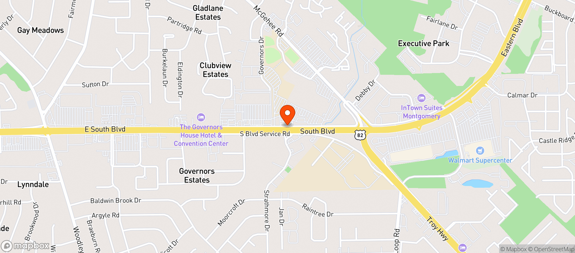 Map showing Circle K