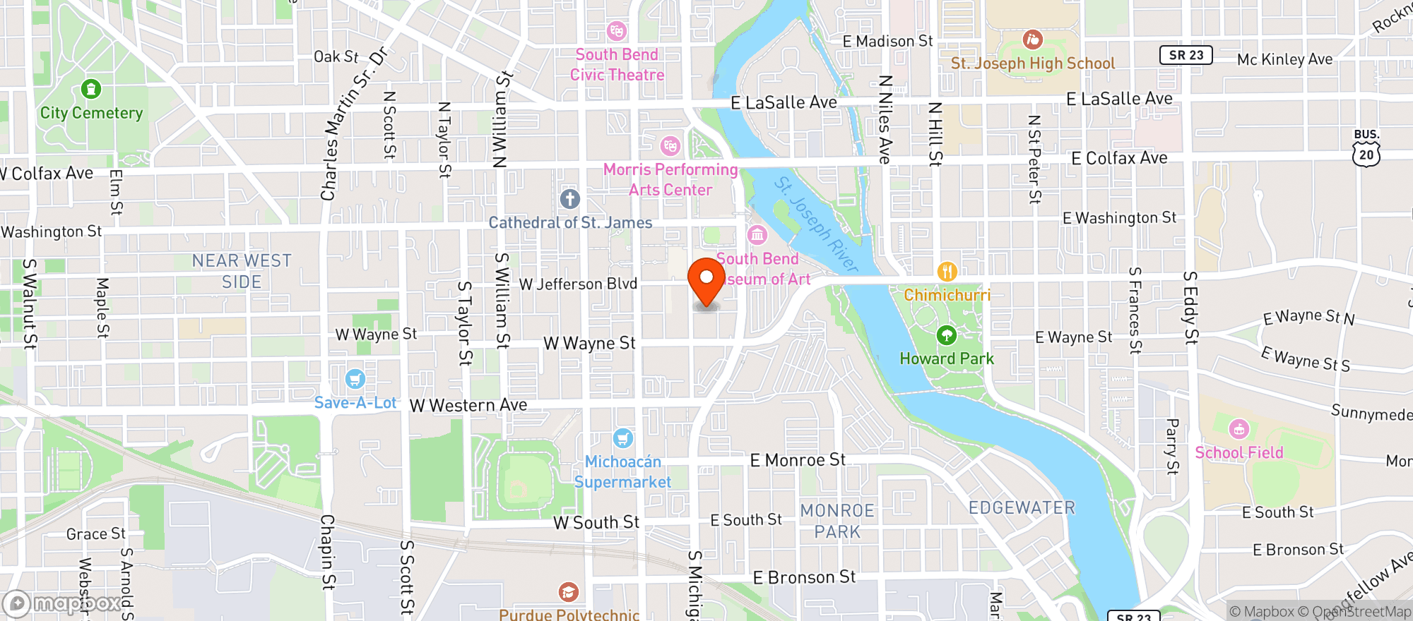 Map showing Sb Brew Werks