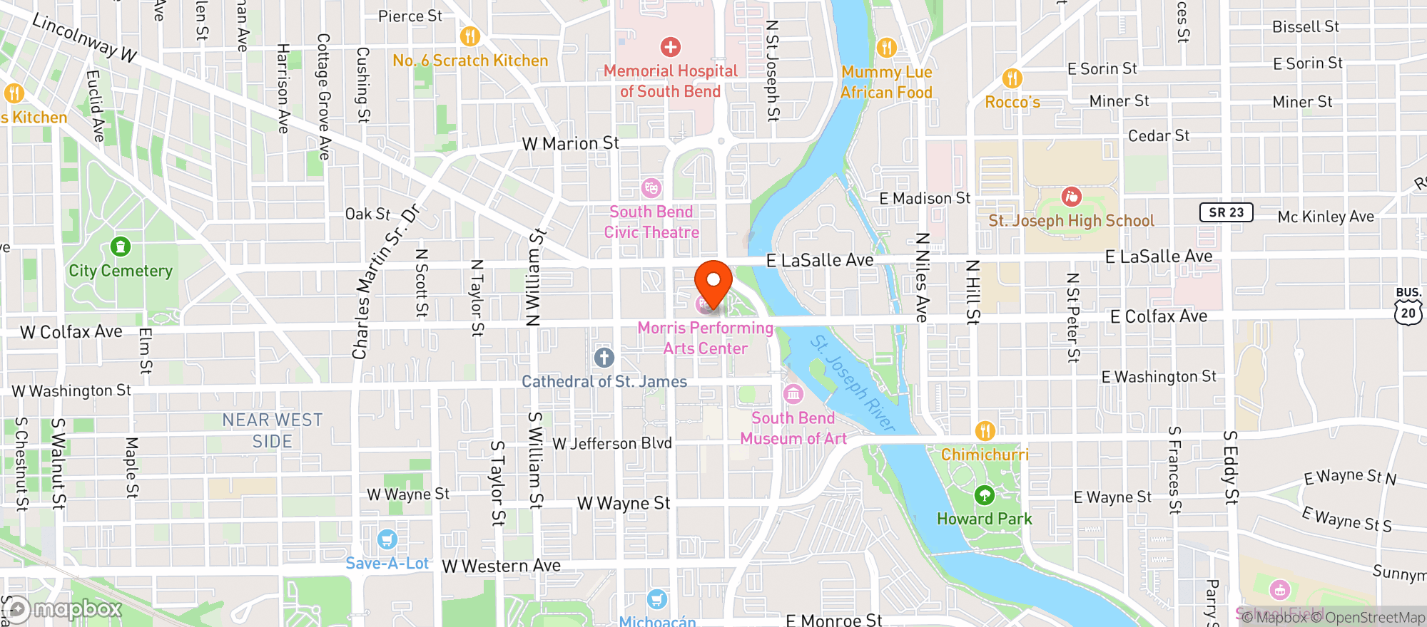Map showing Fatbird