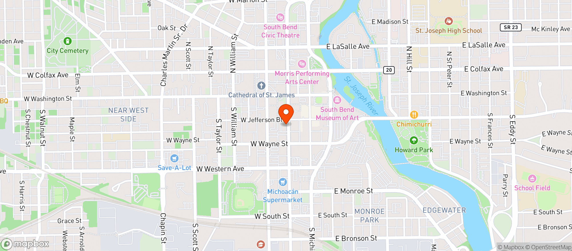 Map showing Sidebar
