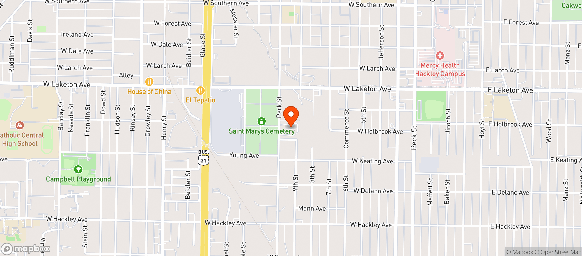 Map showing 31 Cannabis Park Place