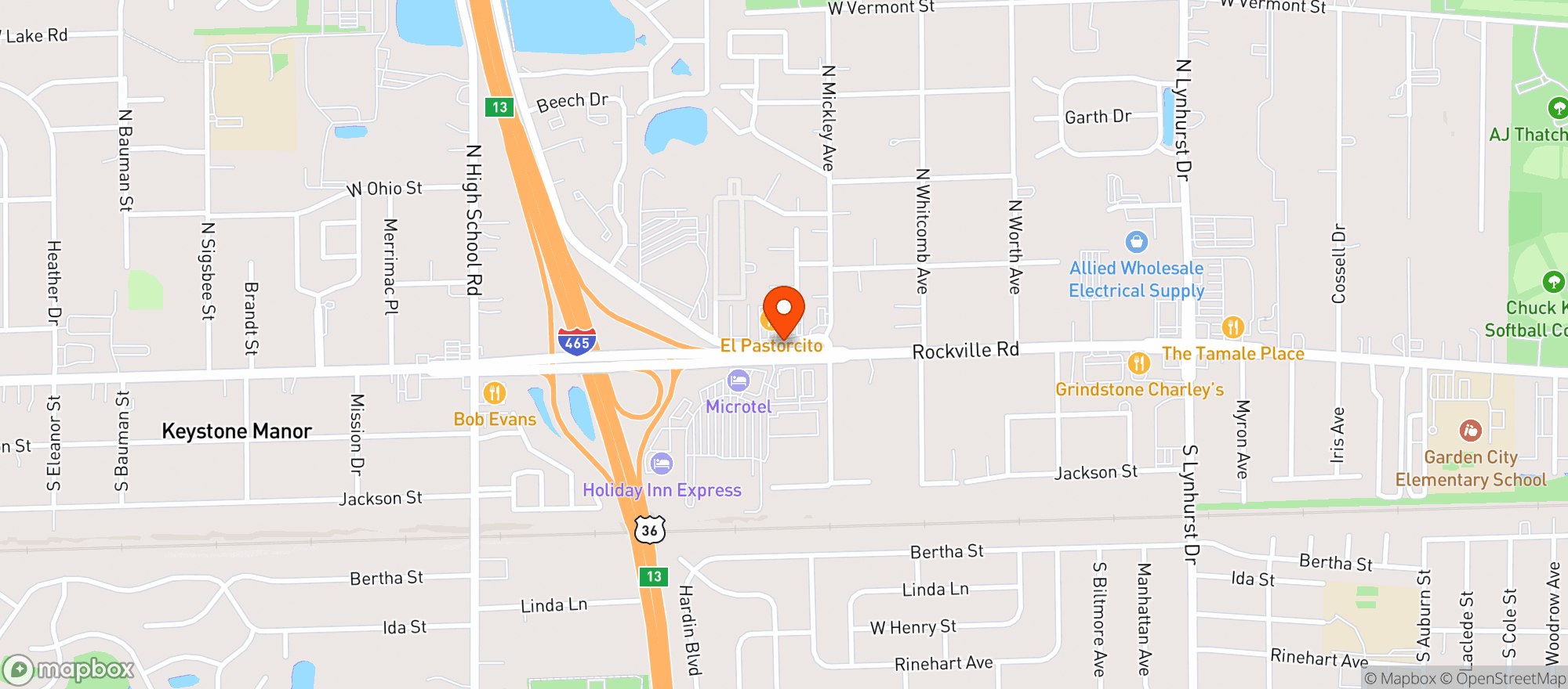 Map showing Royal Liquors