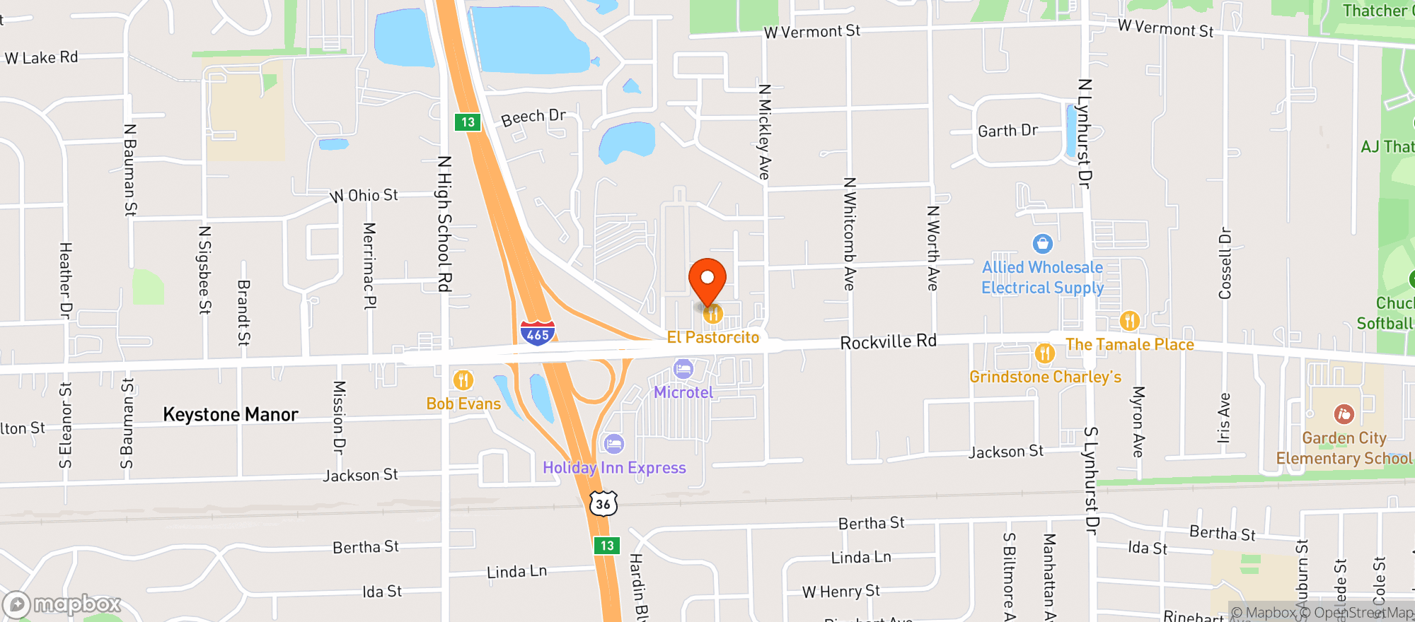 Map showing B15>Main