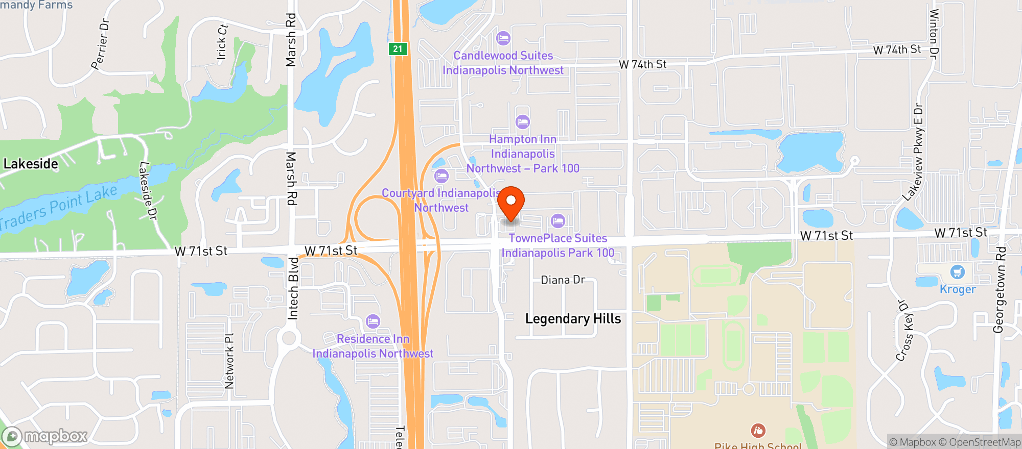 Map showing Getgo #7538
