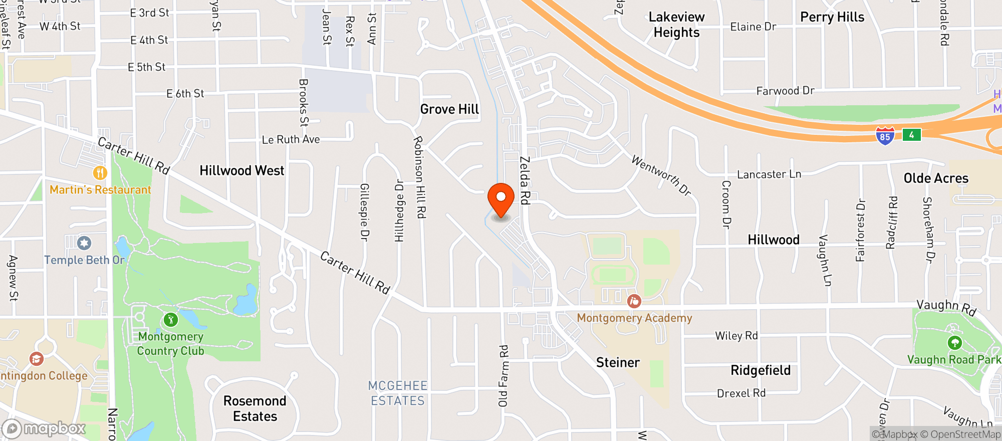 Map showing Publix