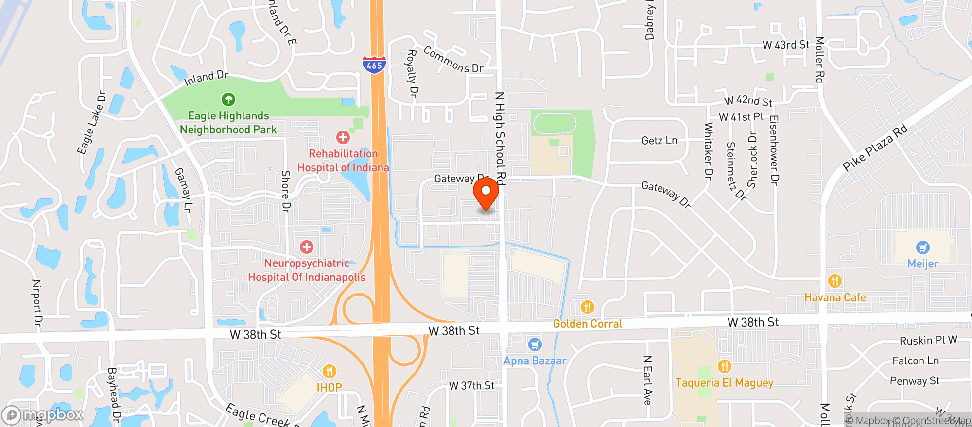 Map showing Crown Liquors #3>clsd