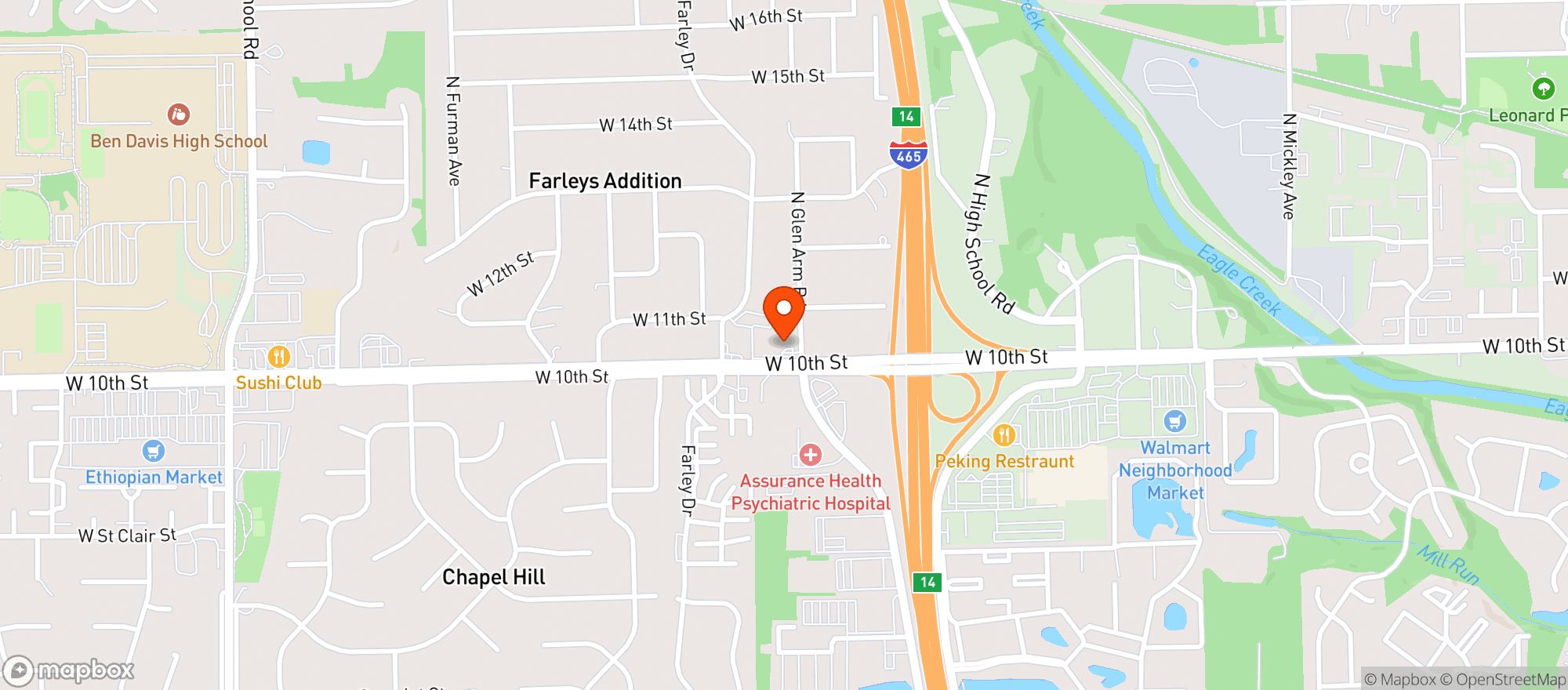 Map showing Circle K #4702294