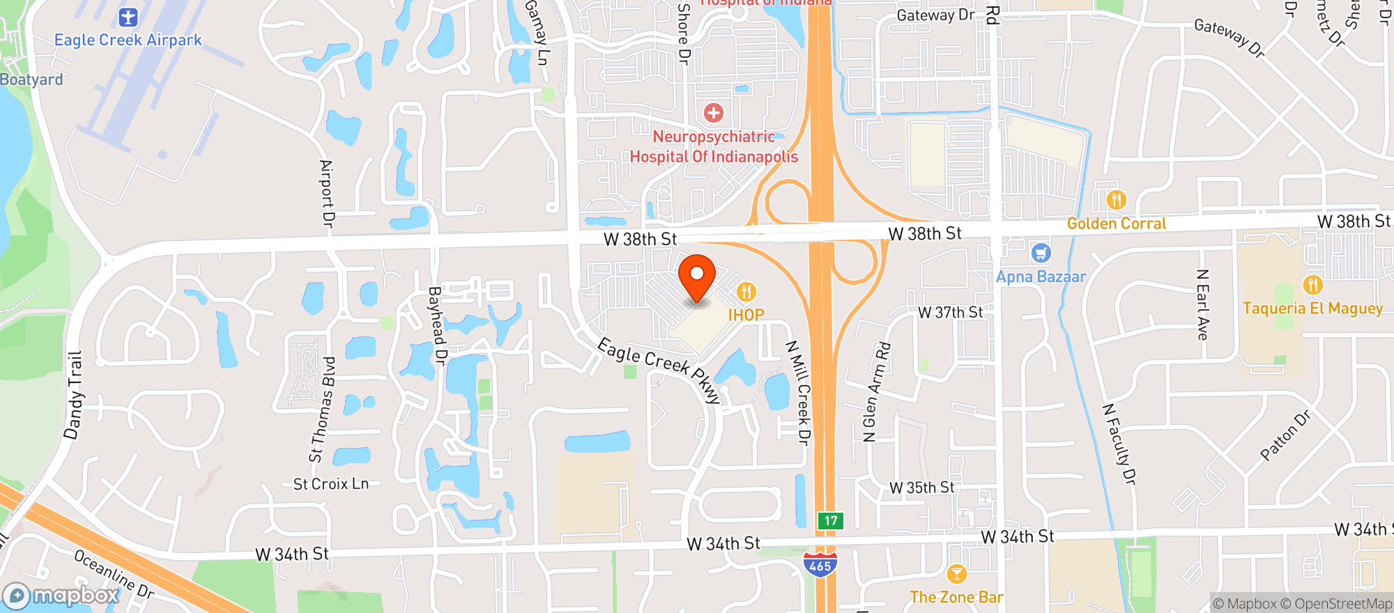 Map showing Target Store