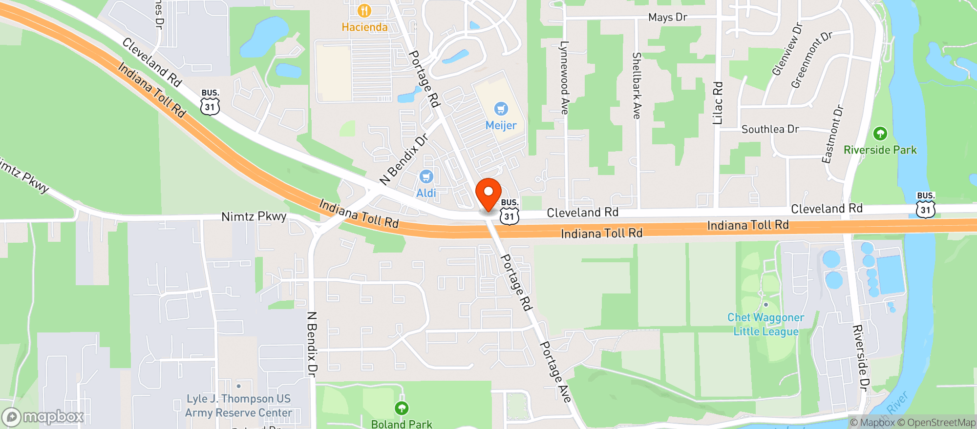 Map showing Meijer #120