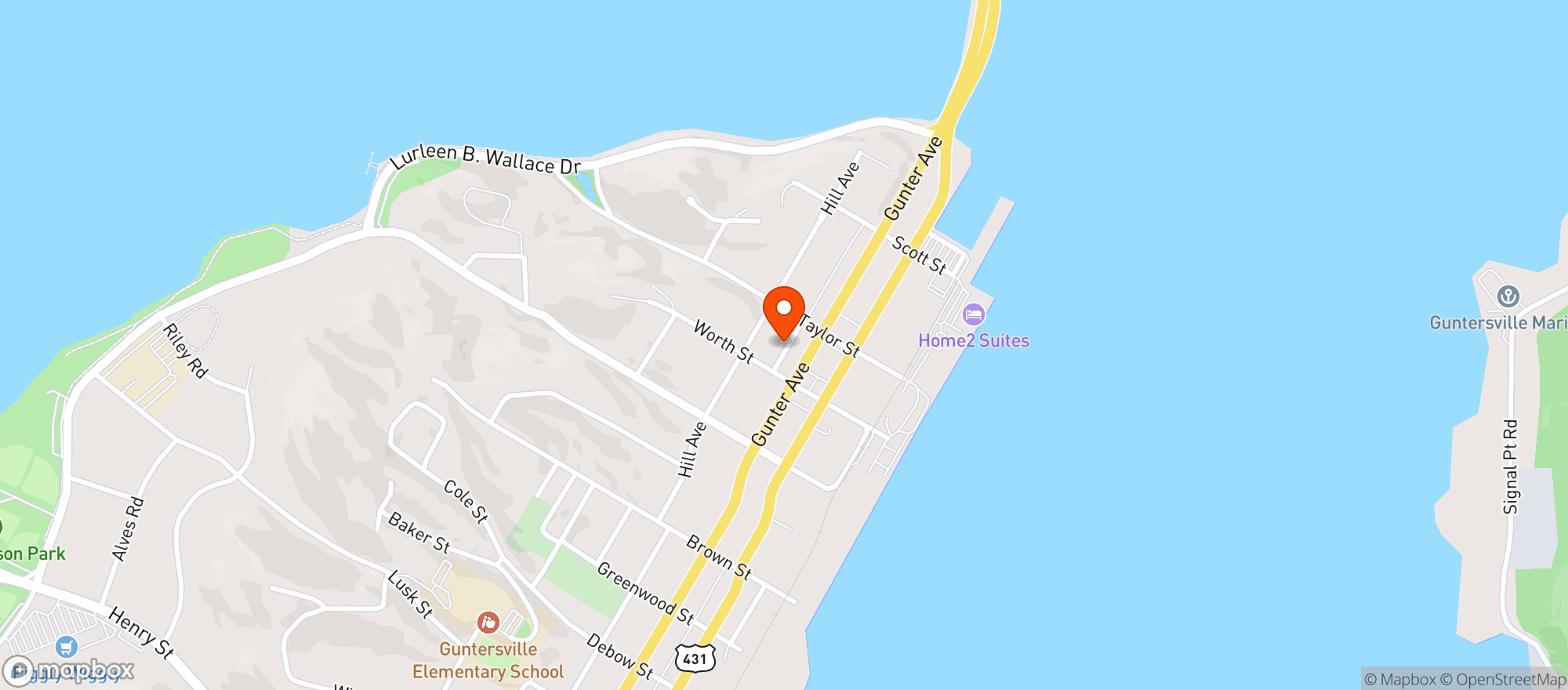 Map showing Old Town Stockhouse