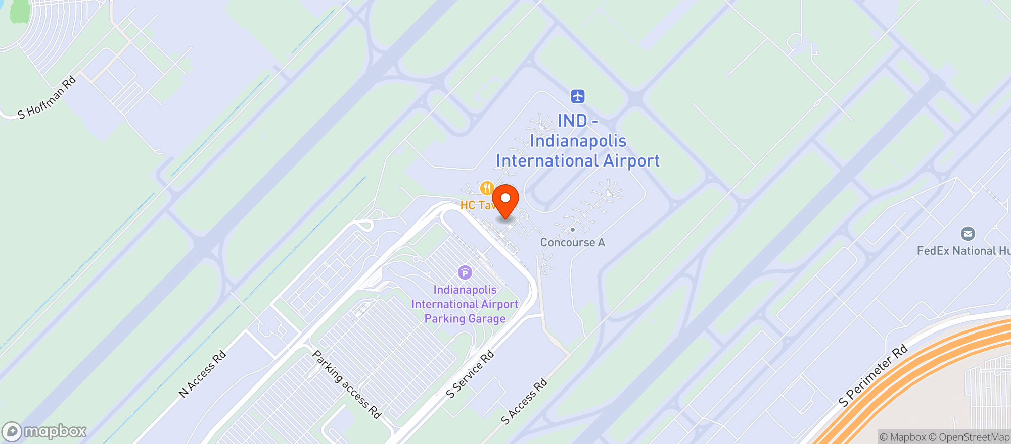 Map showing Harry & Izzys