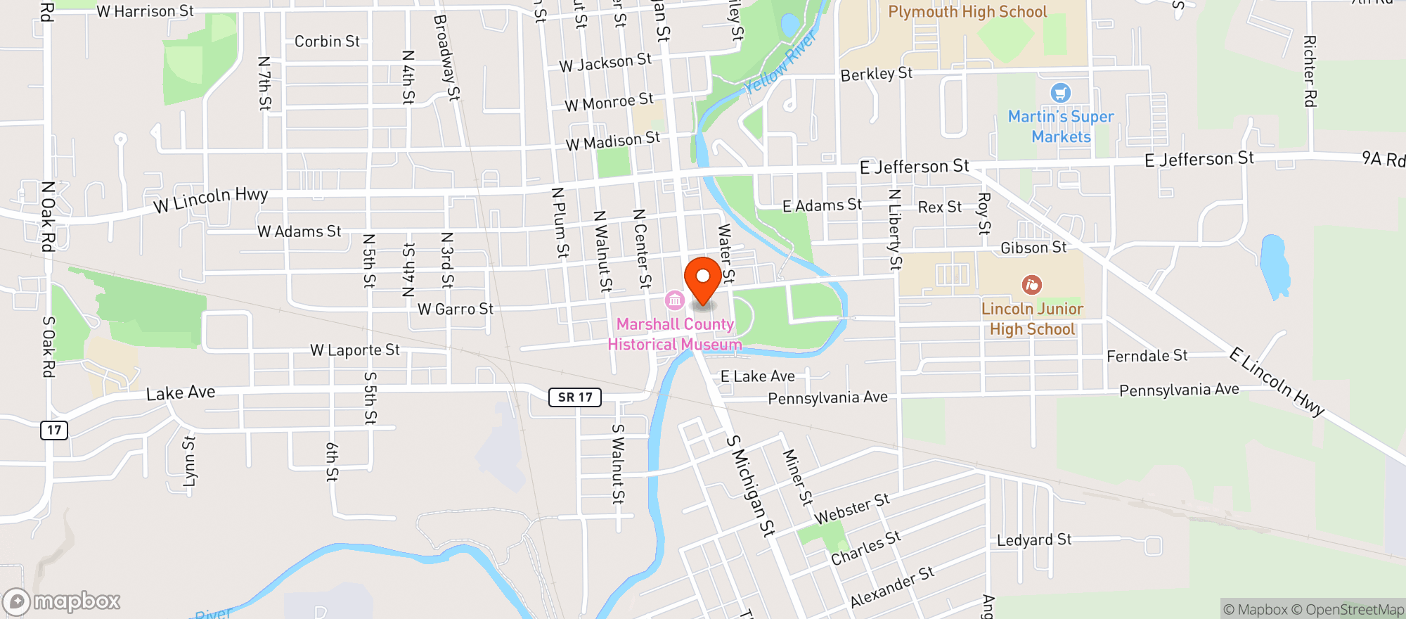 Map showing OPIES DELI