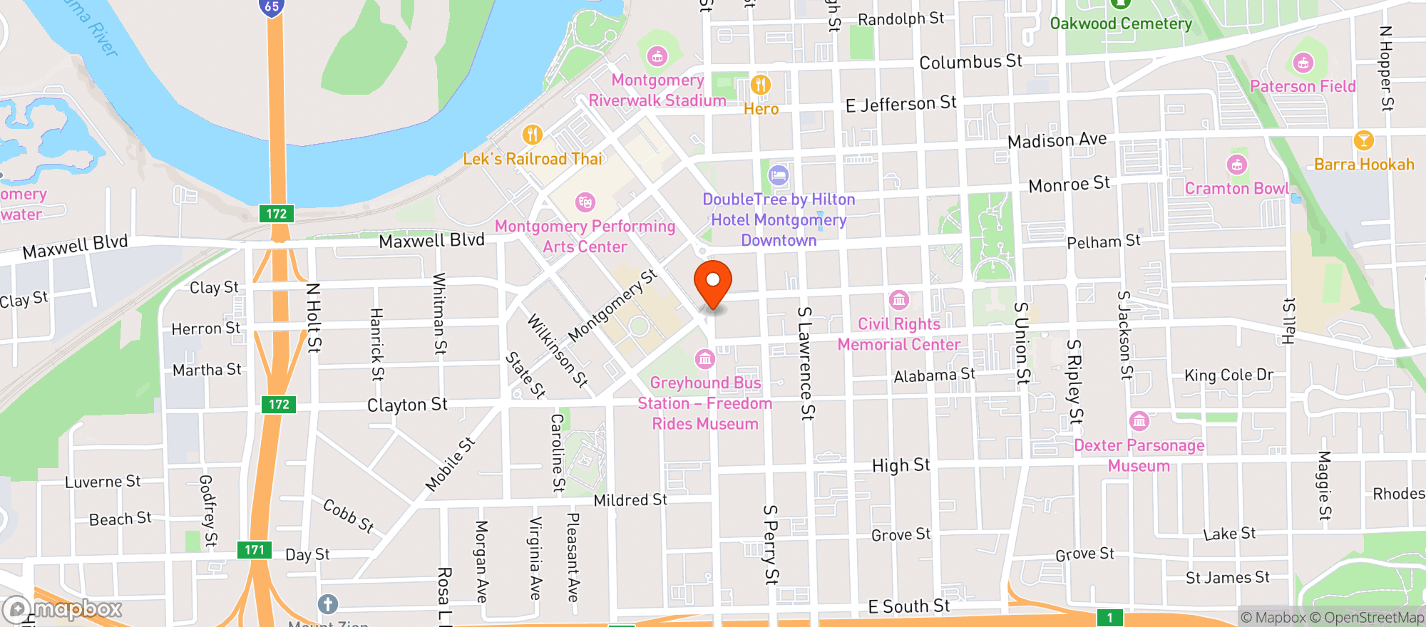 Map showing The Statesman