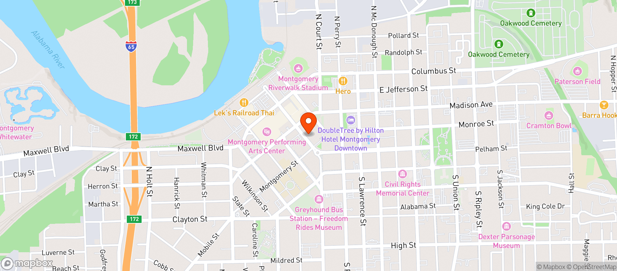Map showing Ravello Ristorante
