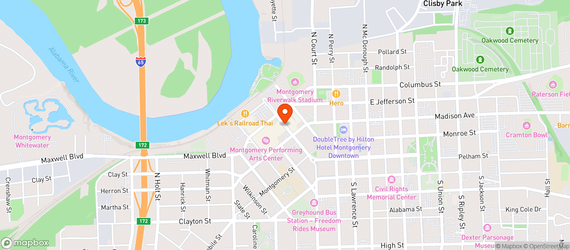 Map showing Jalapenos In The Alley
