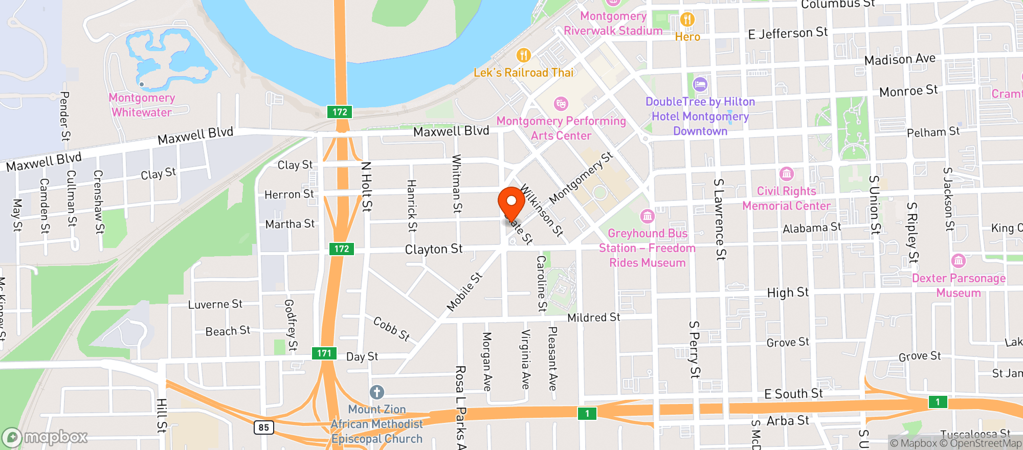 Map showing Elevation Convening Center And Hote