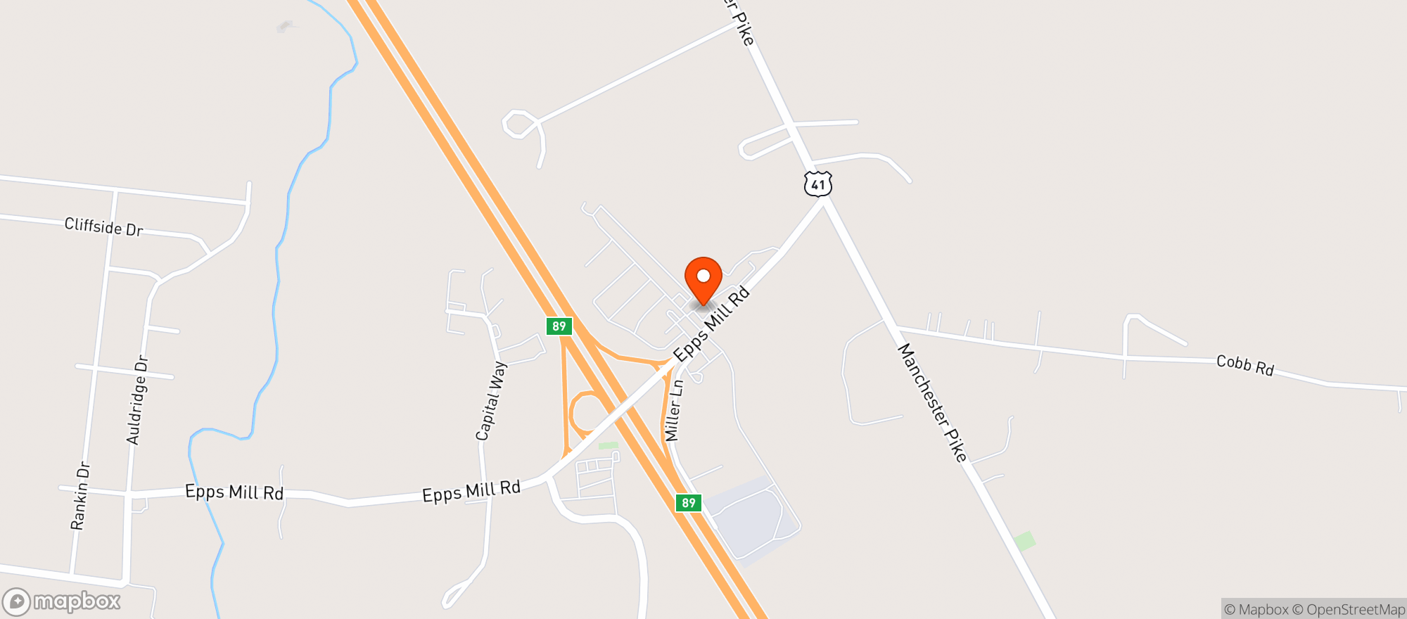 Map showing Stop N Shop Market