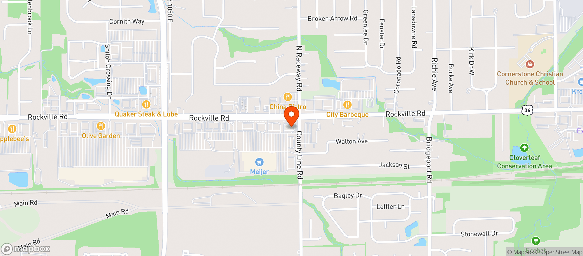Map showing Vitamin Shoppe - Avon