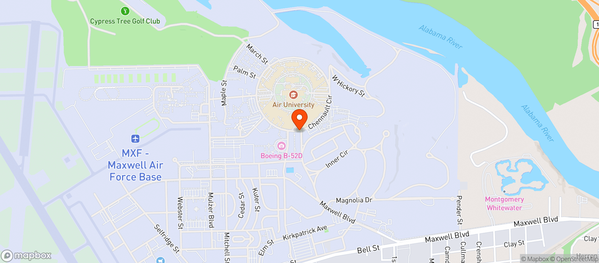 Map showing Maxwell Ots Troop Store #1031611