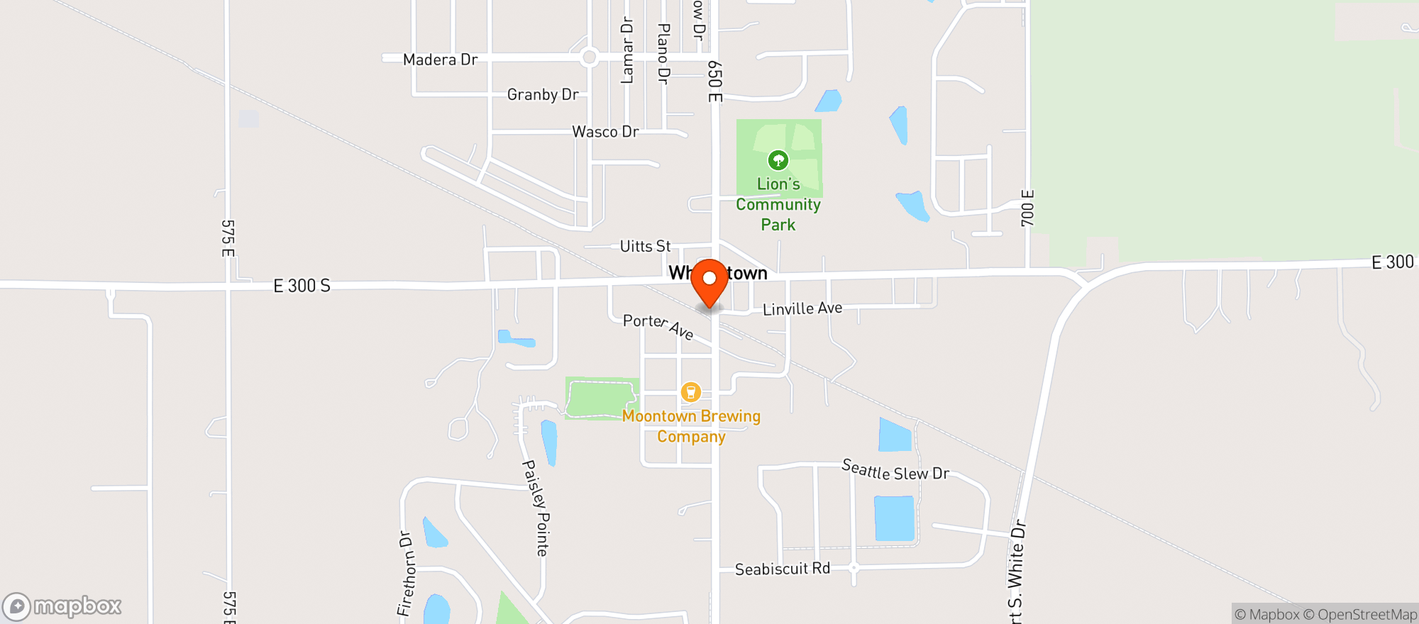 Map showing Social Af Indy