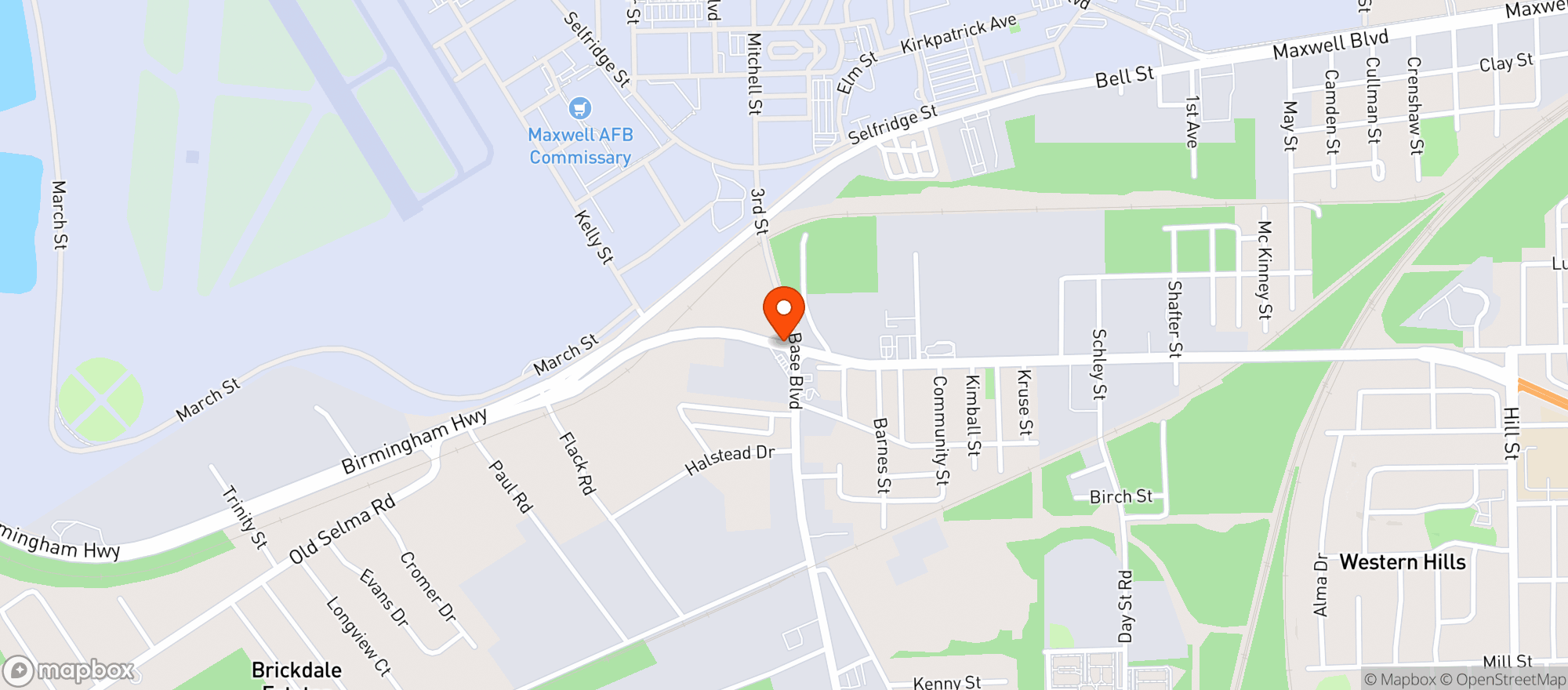 Map showing United Stop N Shop