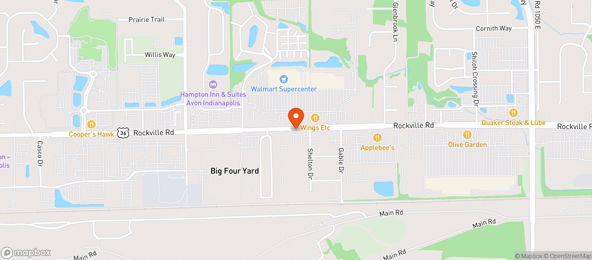 Map showing Walmart Supercenter