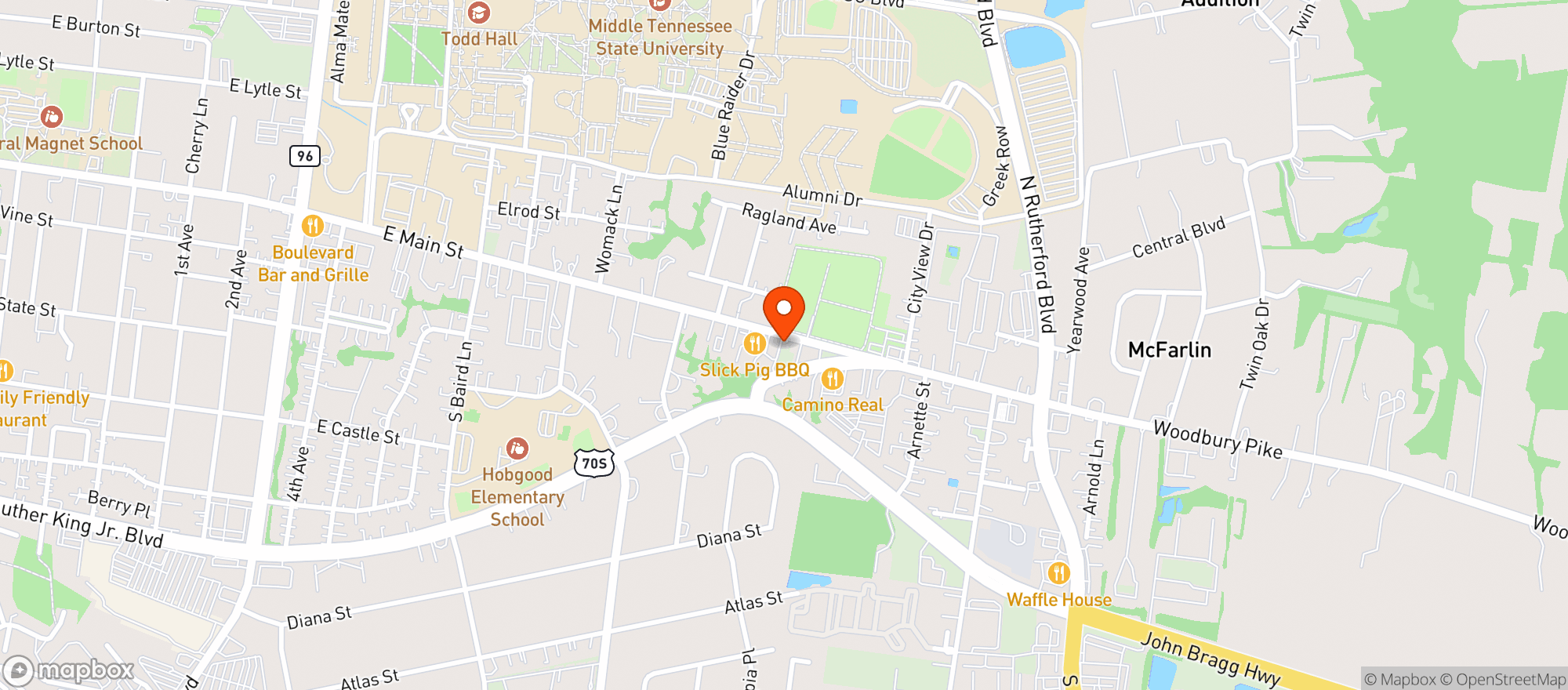 Map showing New Day Hope Liquor Wine & Beer