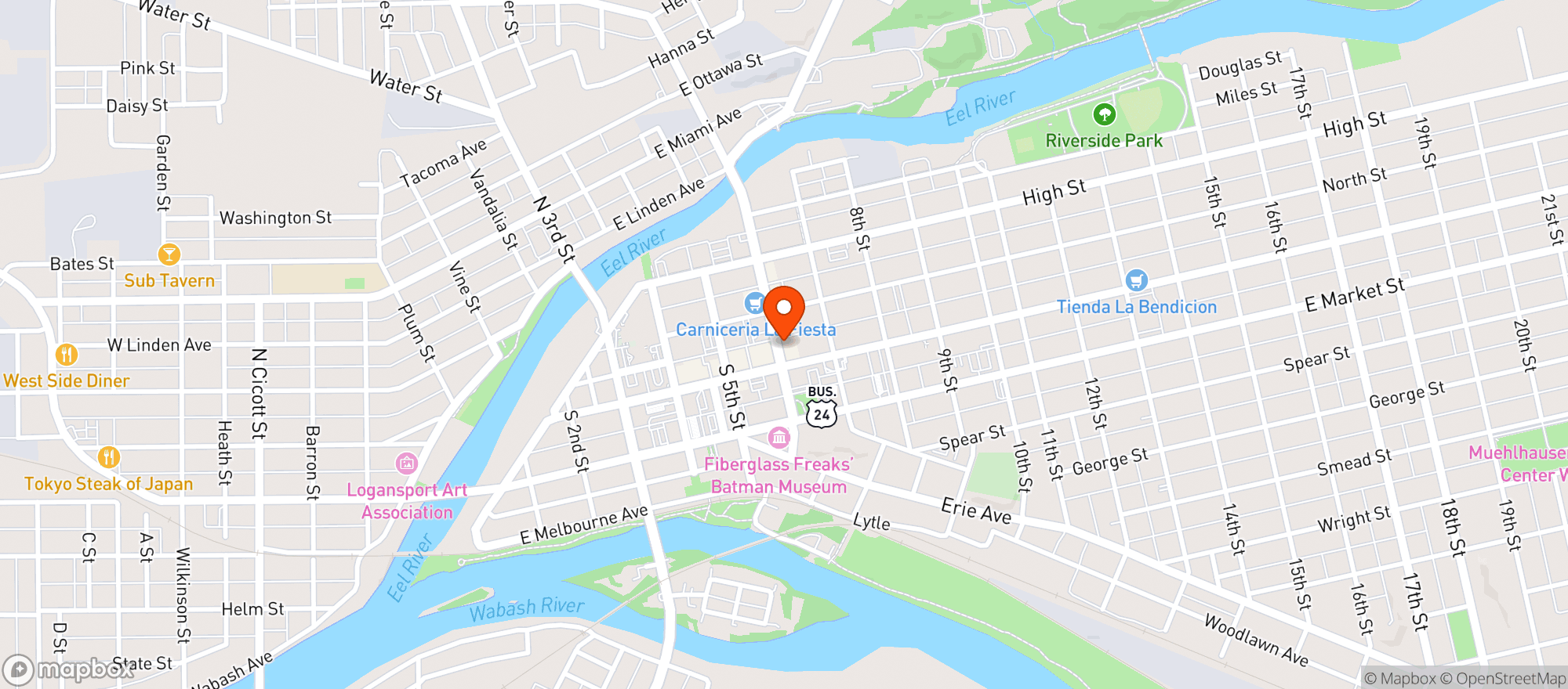 Map showing Sage Nâ€™ Tonic