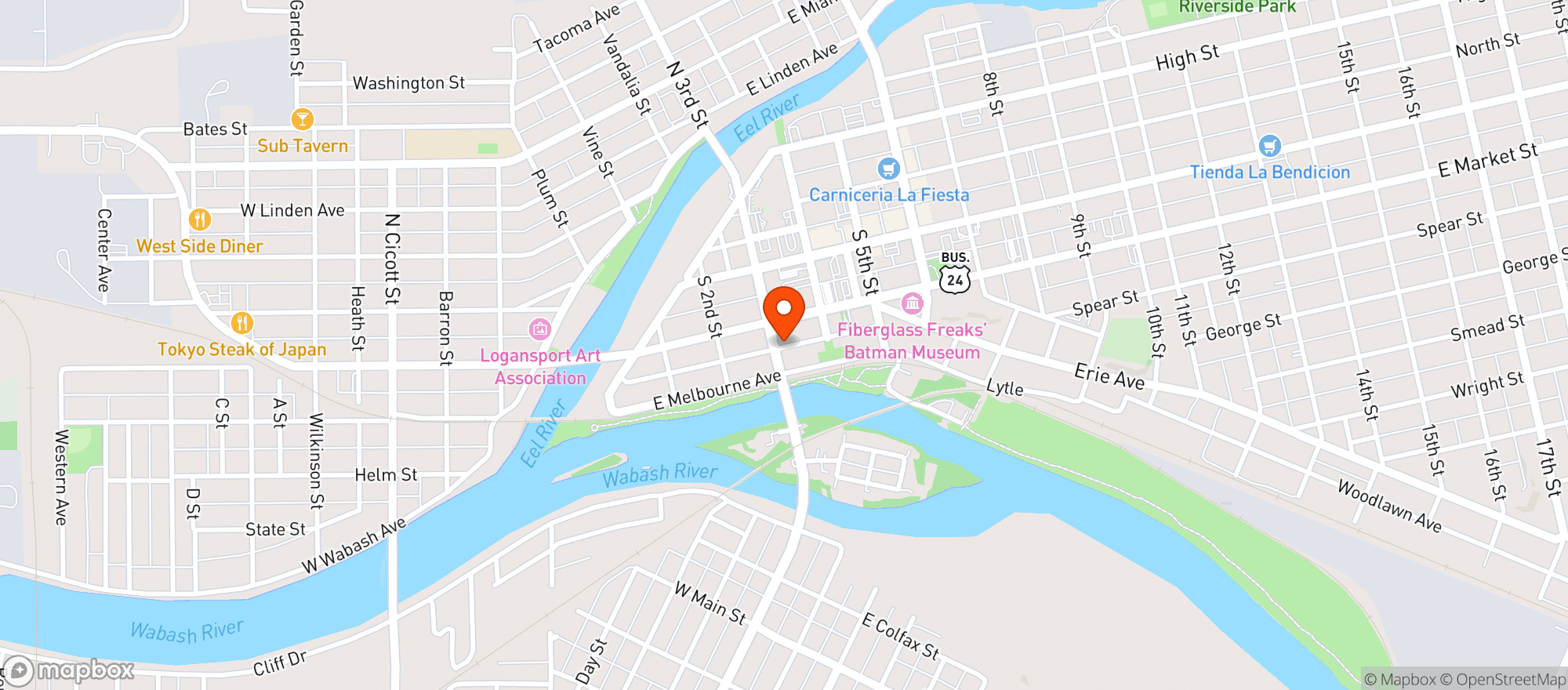 Map showing Peoples Social