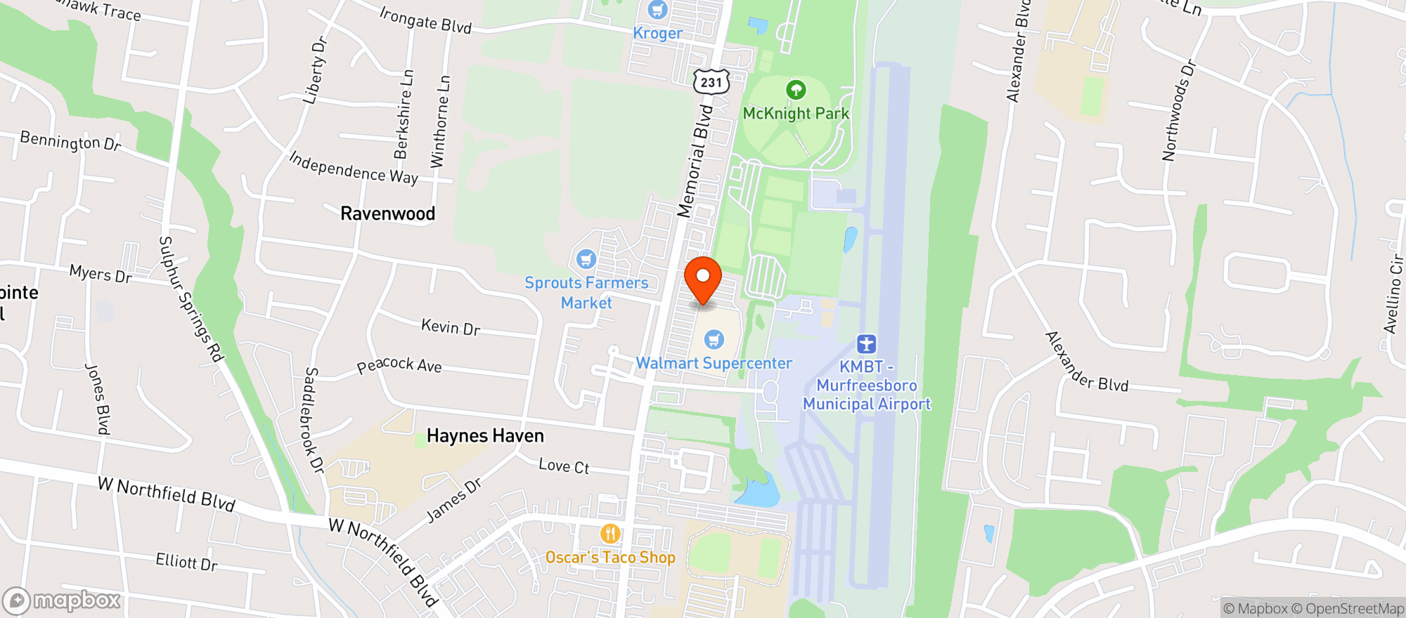 Map showing Walmart Supercenter