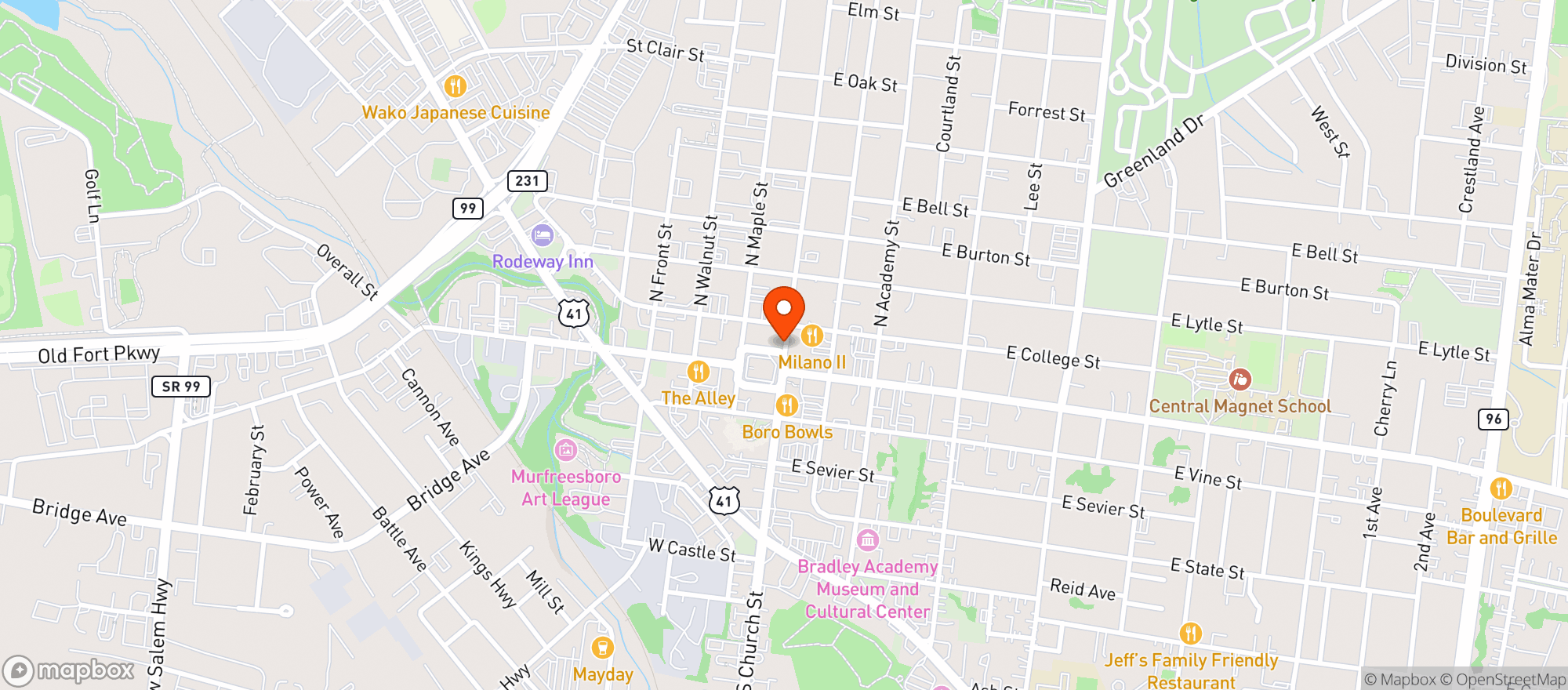 Map showing Liquid Smoke